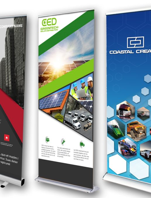 Retractable Banners - Great for trade shows, conventions and all kind of events.